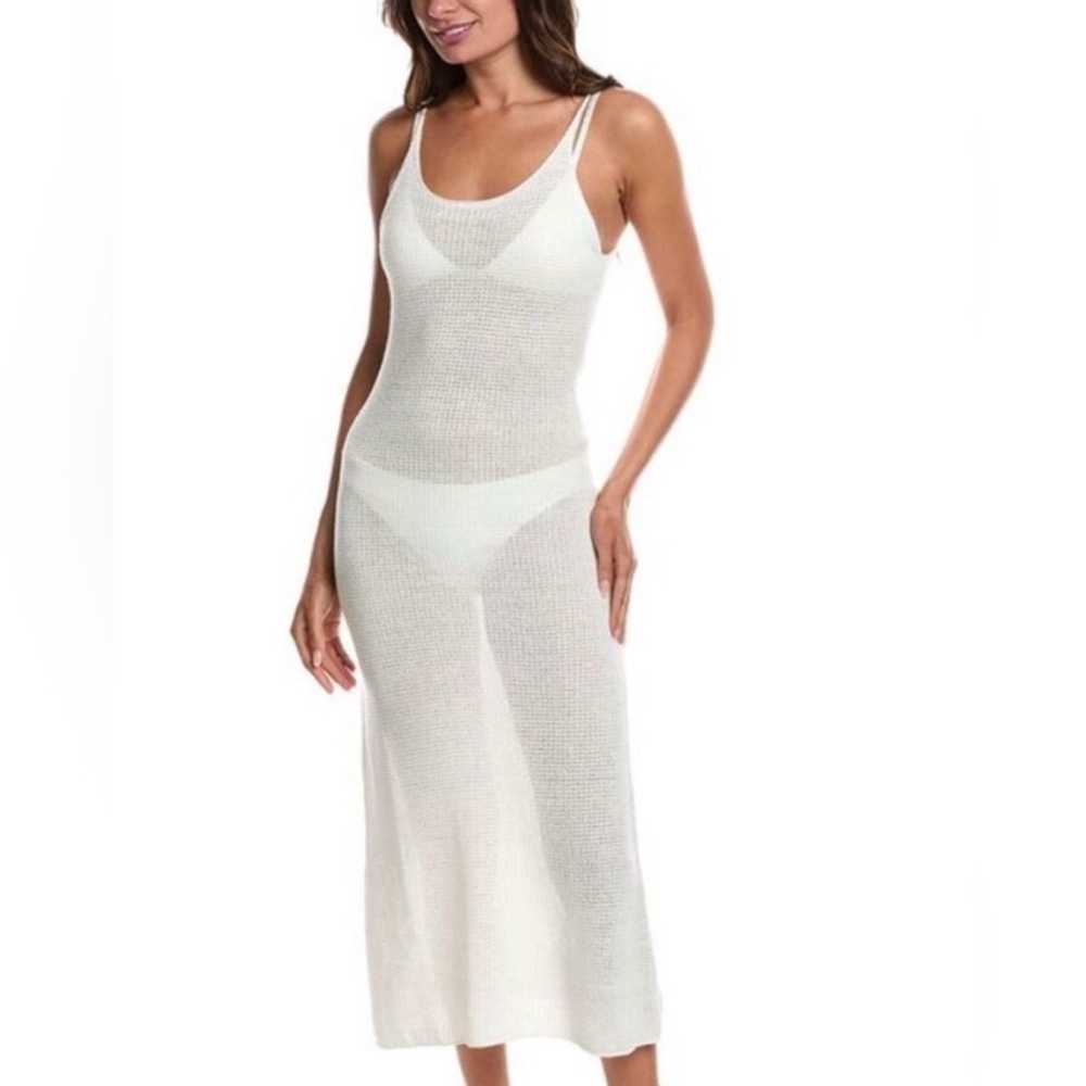 ONIA
Linen Knit tank Dress in white NWT.‎ Size Small.